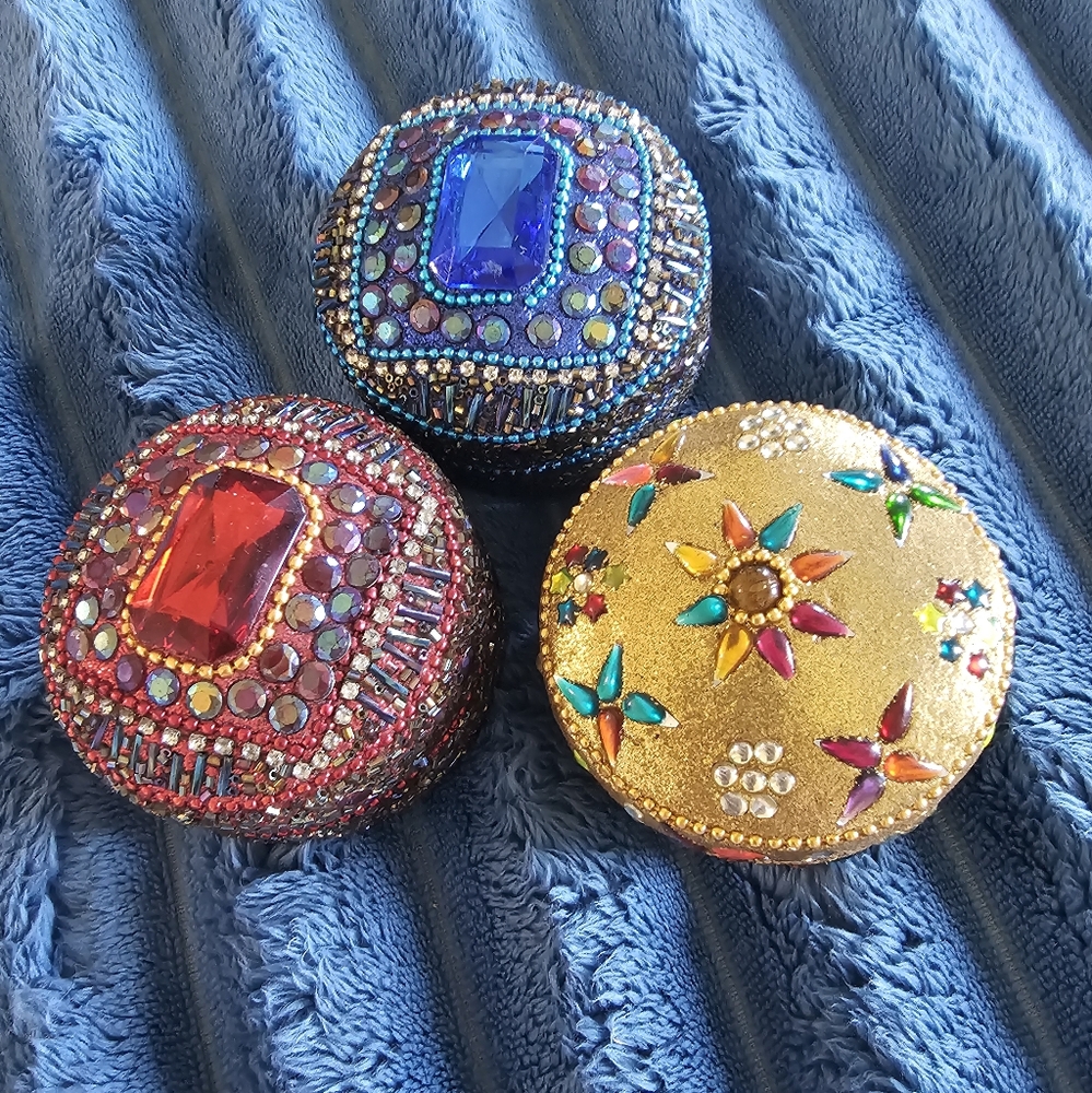 Colorful Beaded Jewelry Box Set